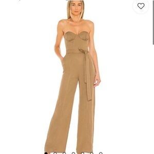 *NWT* Steph Jumpsuit in Tan/ Lovers and Friends - size small